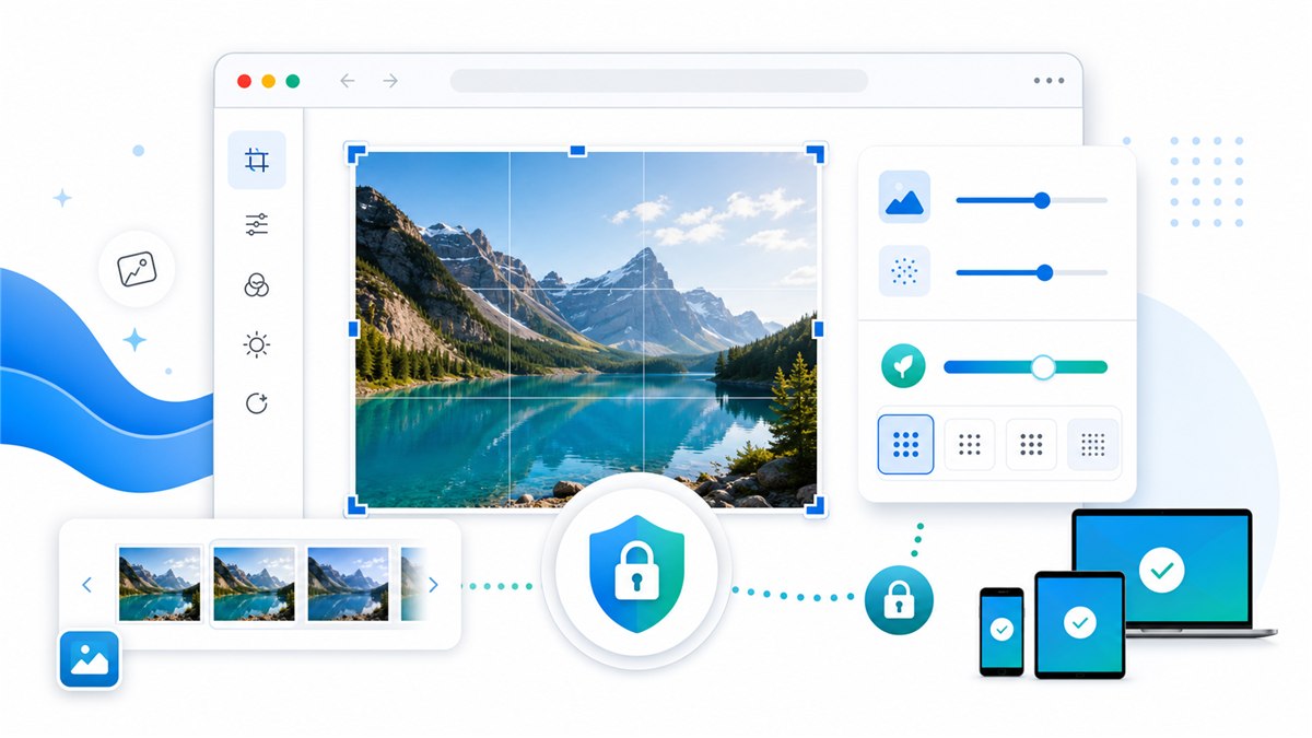 Privacy-First Image Editing With No Upload